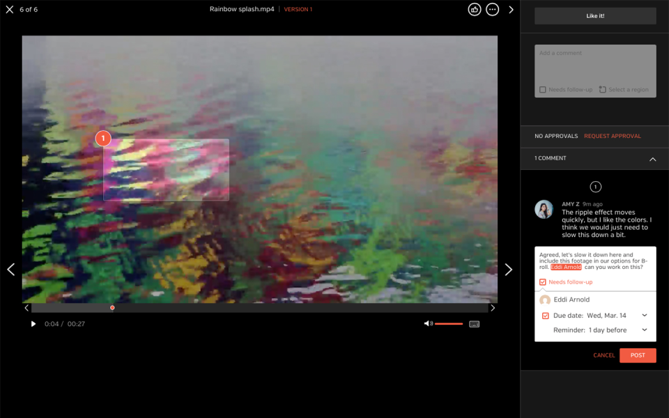 screenshot of OpenText HighTail